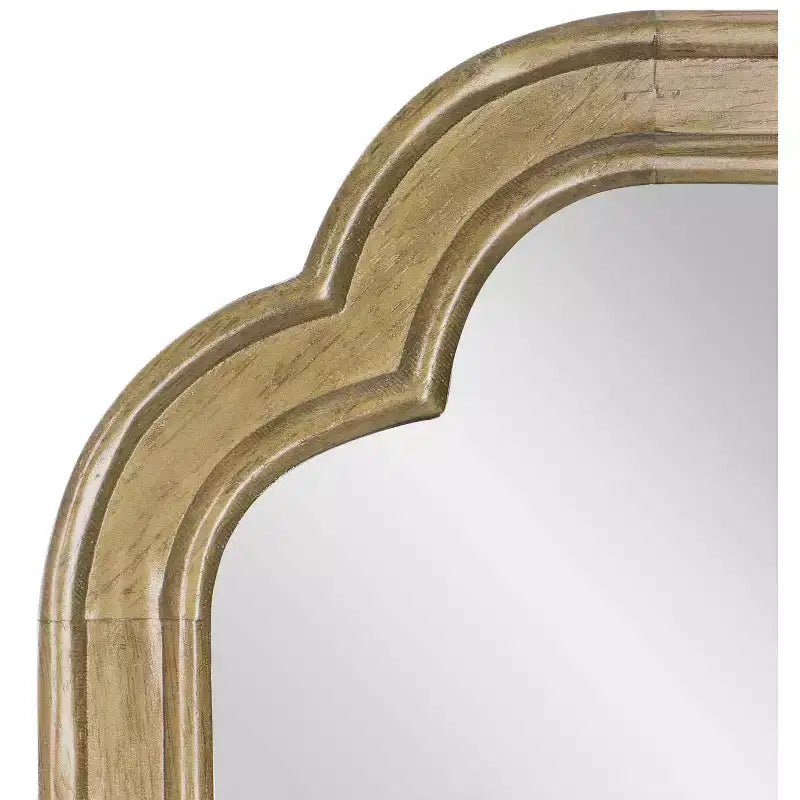 Grand miroir mural décoratif avec cadre en bois massif pour salle de bain, entrée, salle à manger et salon