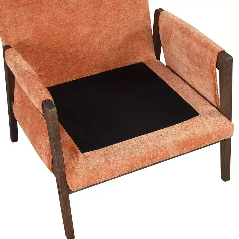 Fauteuil d'appoint en velours style Mid-Century Modern