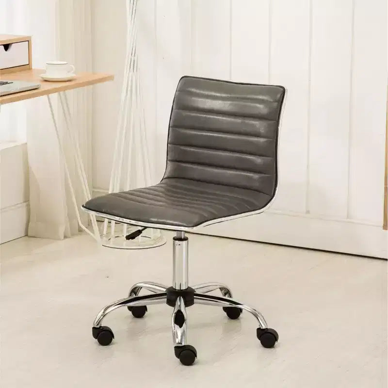 Chaise de bureau réglable grise avec vérin à gaz