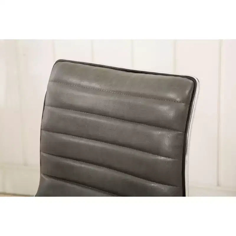 Chaise de bureau réglable grise avec vérin à gaz