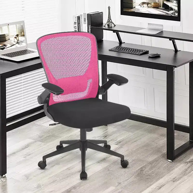 Chaise de bureau Chaise de maison Chaise d'ordinateur de bureau avec support lombaire réglable, base pivotante et accoudoirs pour un confort et une productivité maximum