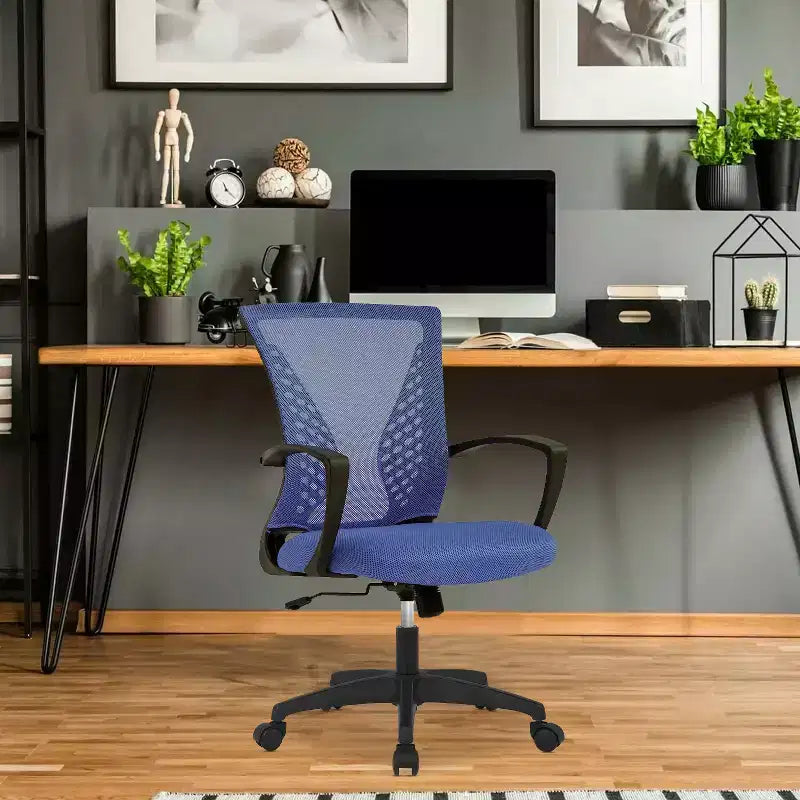 Fauteuil de bureau en maille, chaise de bureau, chaise de direction avec siège réglable en hauteur et dossier respirant