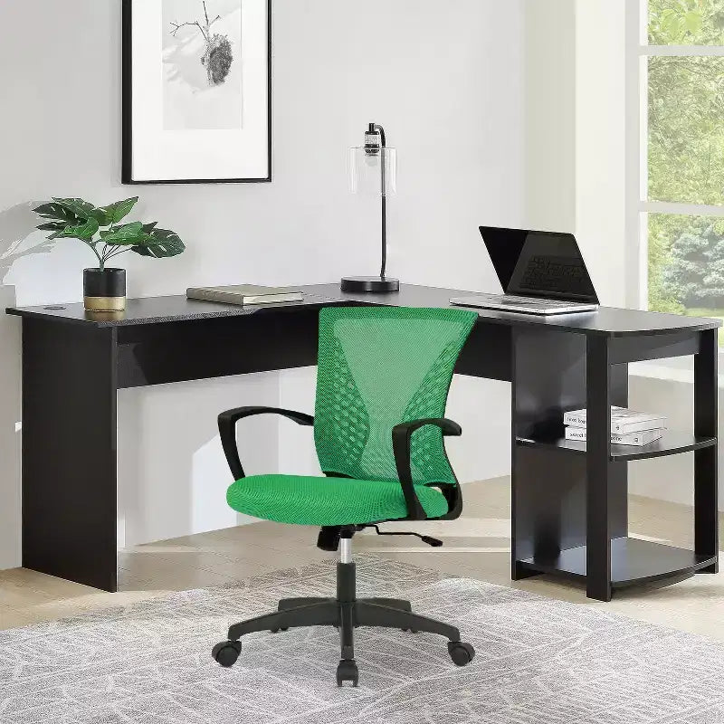 Fauteuil de bureau en maille, chaise de bureau, chaise de direction avec siège réglable en hauteur et dossier respirant