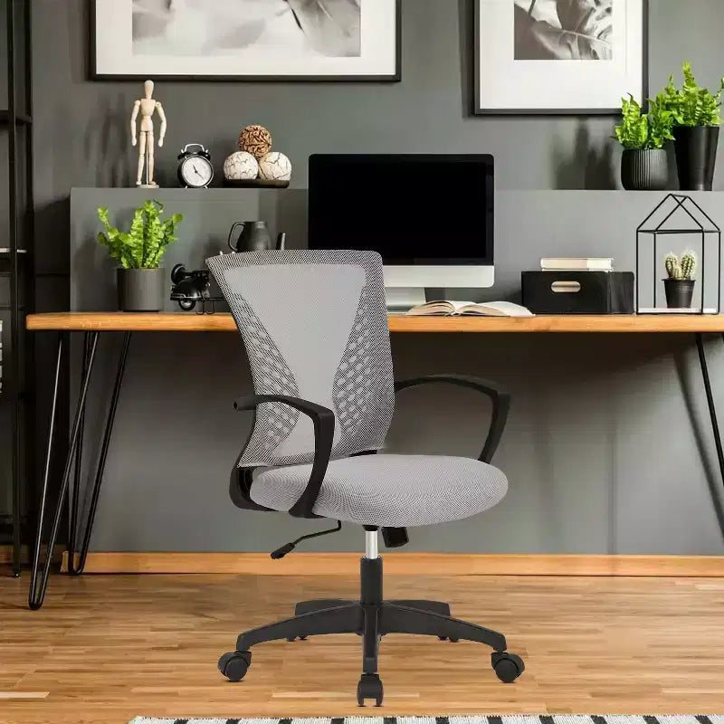 Fauteuil de bureau en maille, chaise de bureau, chaise de direction avec siège réglable en hauteur et dossier respirant