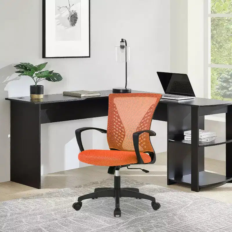 Fauteuil de bureau en maille, chaise de bureau, chaise de direction avec siège réglable en hauteur et dossier respirant