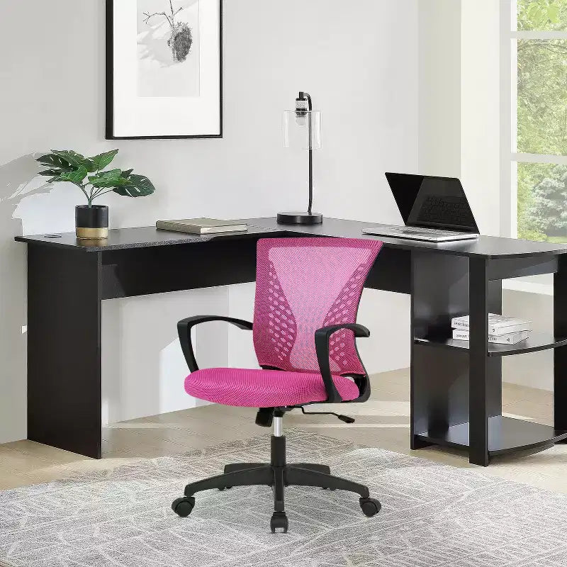 Fauteuil de bureau en maille, chaise de bureau, chaise de direction avec siège réglable en hauteur et dossier respirant