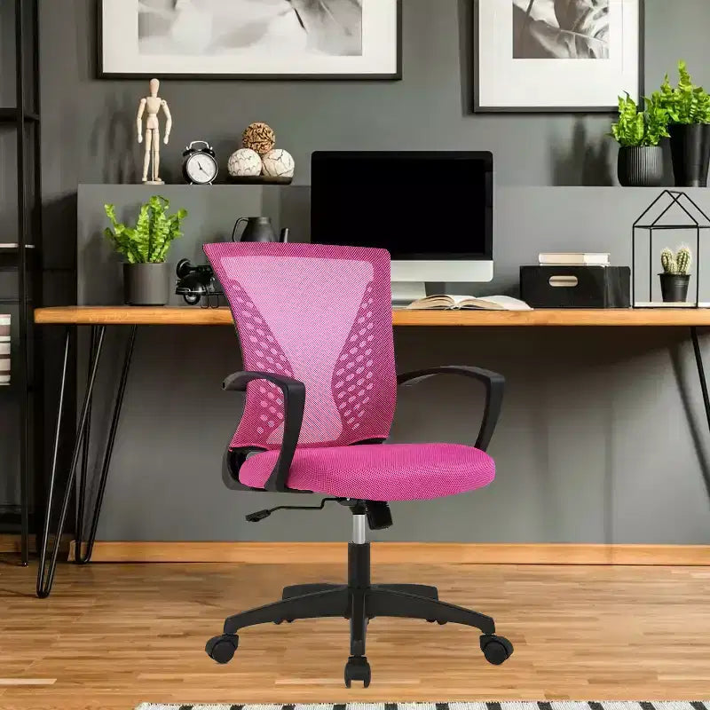 Fauteuil de bureau en maille, chaise de bureau, chaise de direction avec siège réglable en hauteur et dossier respirant