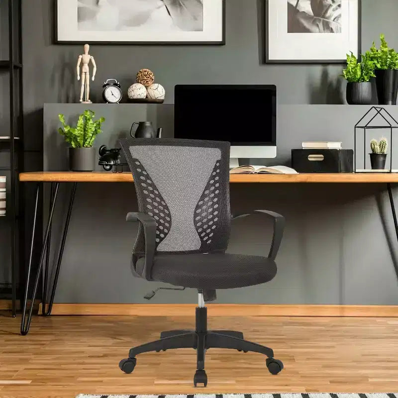 Fauteuil de bureau en maille, chaise de bureau, chaise de direction avec siège réglable en hauteur et dossier respirant