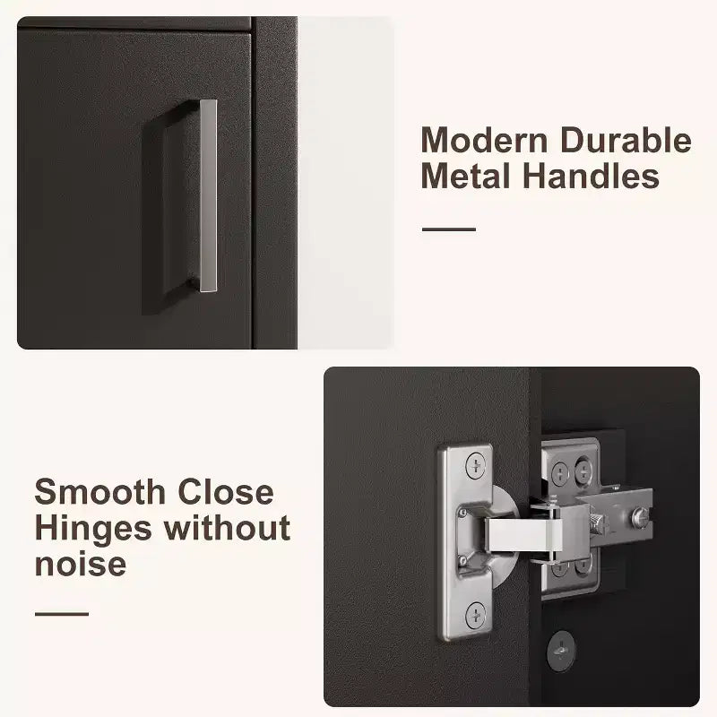 Meuble-lavabo de 16 po avec évier, meuble-lavabo de salle de bain vintage avec portes, meuble de salle de bain autoportant en bois de style rustique avec dessus