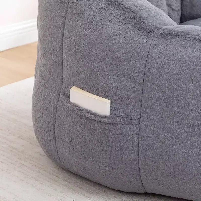 Pouf poire, Canapé pouf avec accoudoirs