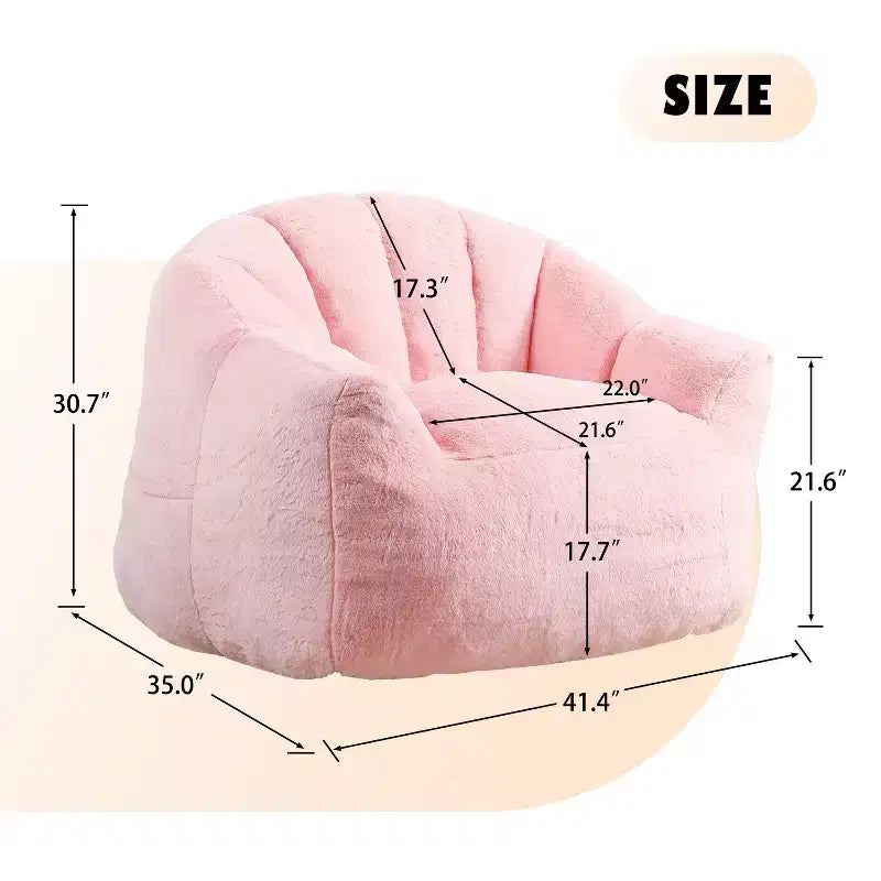 Pouf poire, Canapé pouf avec accoudoirs