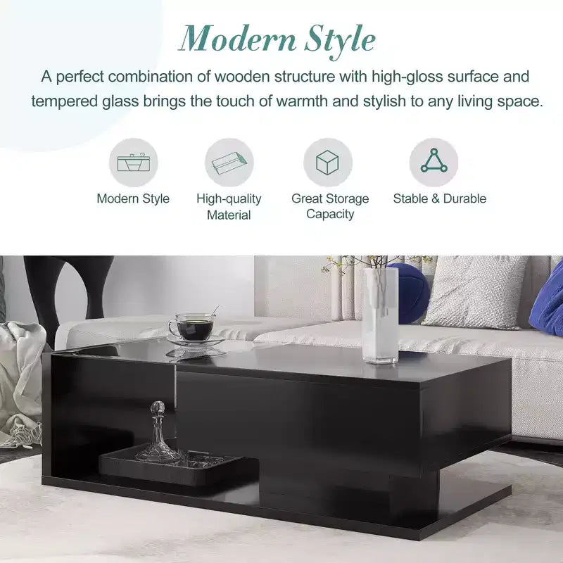 Table basse carrée décorative moderne