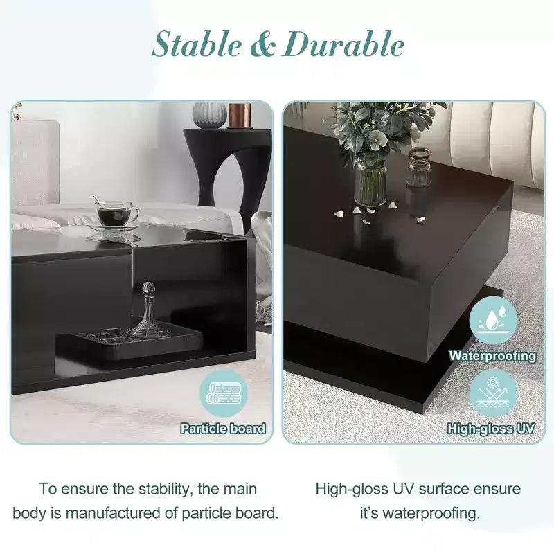 Table basse carrée décorative moderne