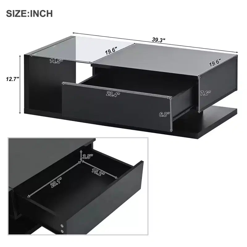Table basse carrée décorative moderne