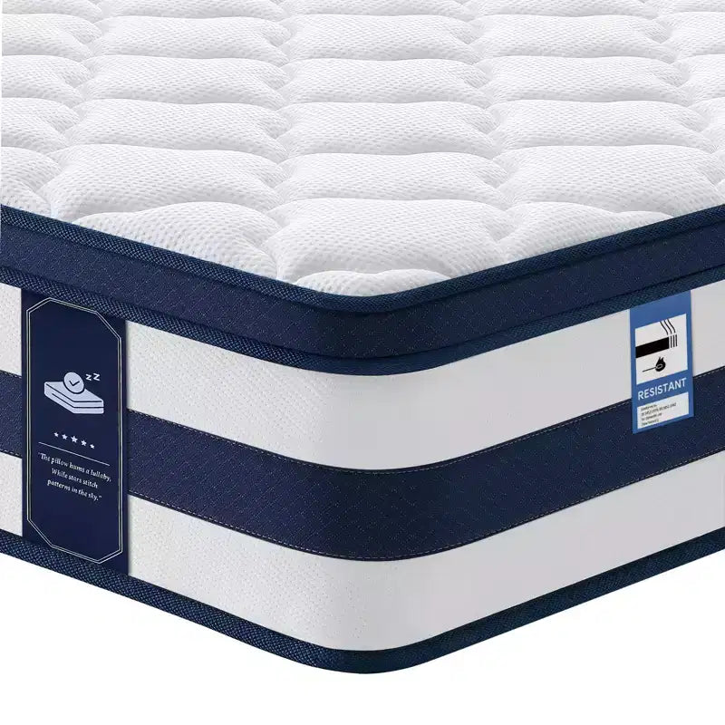 Matelas hybride à ressorts en mousse à mémoire de forme au gel de 30,5 cm