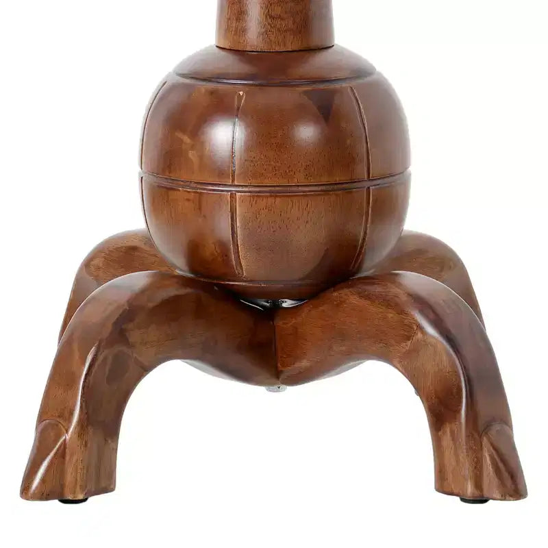 Porte-Manteau sur Pied en Bois Massif, Support de Manteau avec 8 Crochets en Forme de Branches d'Arbre, Base Sphérique Stable, 72,5 kg