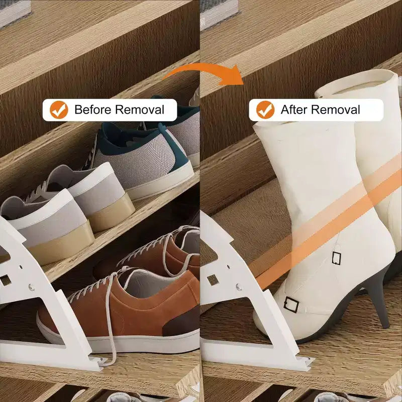 Meuble à chaussures avec 2 tiroirs basculants, meuble à chaussures en bois cannelé dissimulé avec étagère réglable, meuble de rangement à chaussures autoportant pour entrée ou couloir