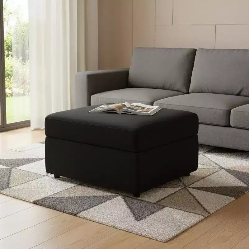 Banc de rangement en velours
