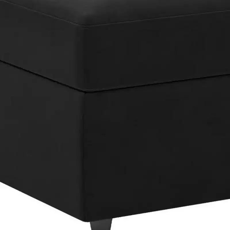 Banc de rangement en velours