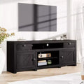 Farmhouse TV Stand for Tv Up to 80 Inches, Extended Entertainment Unit with Four Drawers and Three Open Shelves for Living Rooms,Bedrooms