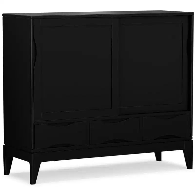 Pearson 48 inch Wide Solid Hardwood Mid-Century Modern Medium Storage Cabinet