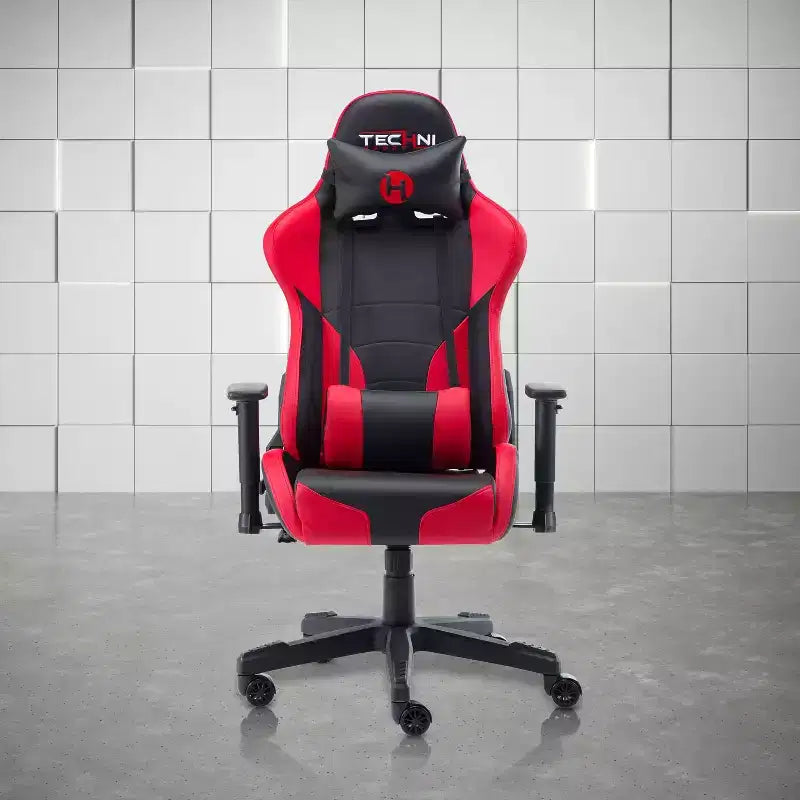 TUYOHW Adjustable Ergonomics Gaming Chair,360 Swivel Office Chairs with Head&amp;Lumbar Pillow,90-150 Reclining Chair for Office&amp;Home,250lbs Max,Red