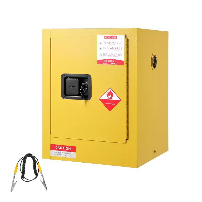 Acekool 4 Gallon Yellow Safety Storage Cabinet for Flammable Items