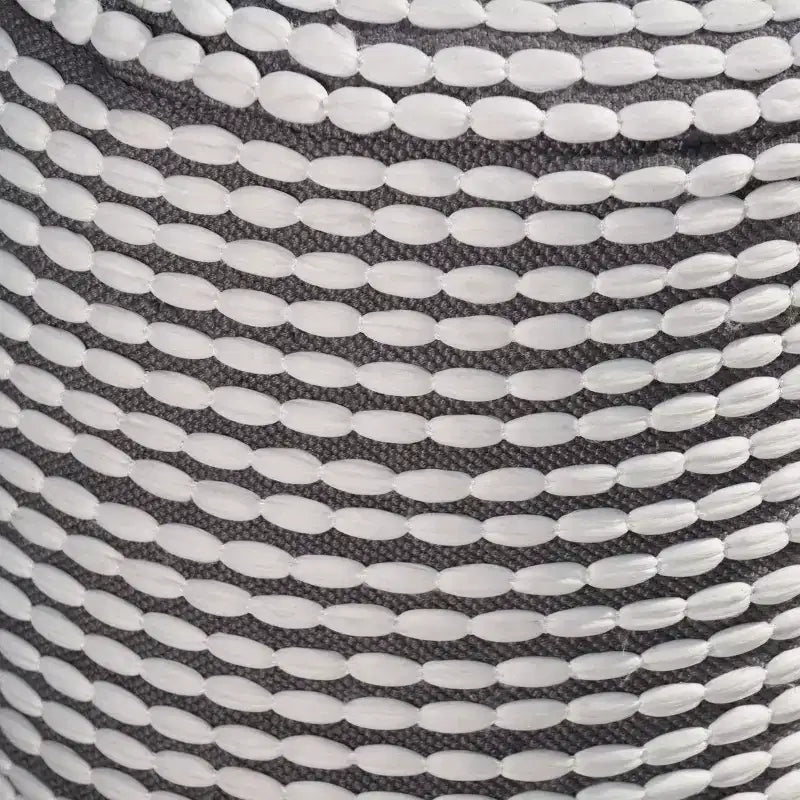 Pouf cylindrique fait main avec revêtement en tissu imperméable, repose-pieds capitonné, petit pouf pour salon, chambre à coucher