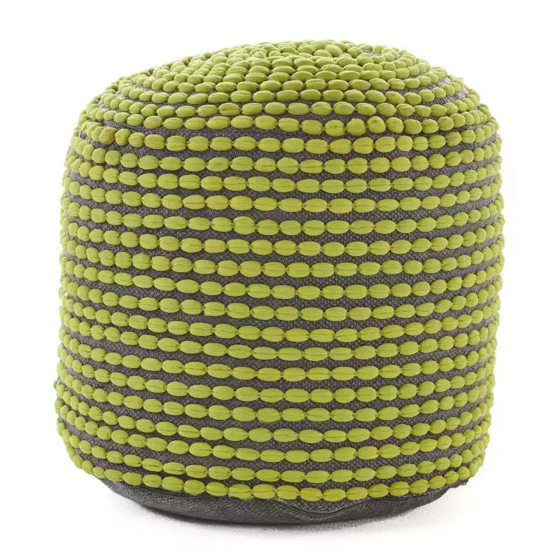 Pouf cylindrique fait main avec revêtement en tissu imperméable, repose-pieds capitonné, petit pouf pour salon, chambre à coucher