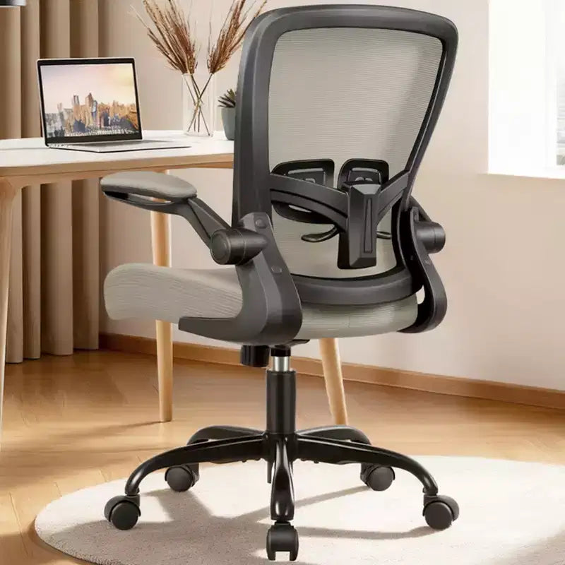 Chaise de bureau ergonomique, support lombaire réglable, tissu en maille respirant, durable et fiable