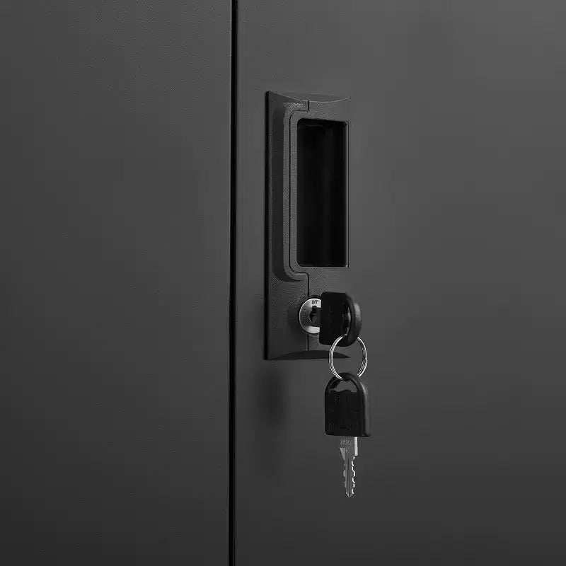 Organisateur de dossiers de rangement 36H, armoire en acier avec serrures de porte et 2 étagères réglables, utilisation multi-scènes