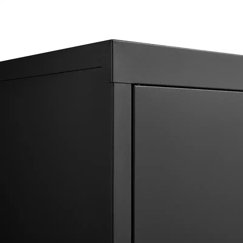 Organisateur de dossiers de rangement 36H, armoire en acier avec serrures de porte et 2 étagères réglables, utilisation multi-scènes