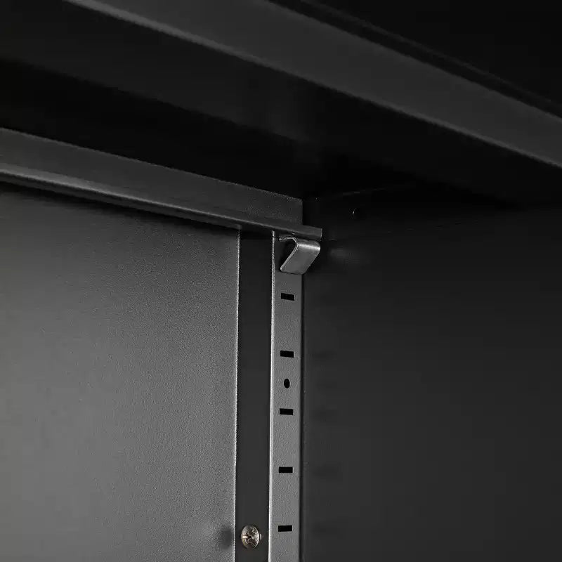 Organisateur de dossiers de rangement 36H, armoire en acier avec serrures de porte et 2 étagères réglables, utilisation multi-scènes