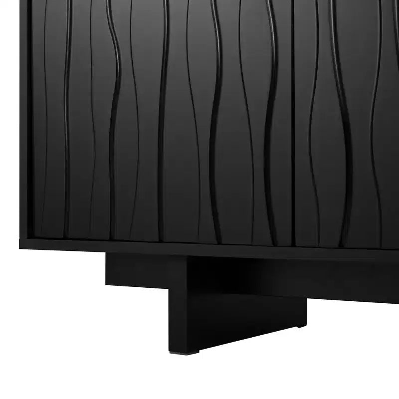 Meuble TV Rétro effet Grain de Bois de 69.6 pour téléviseurs jusqu'à 75 pouces