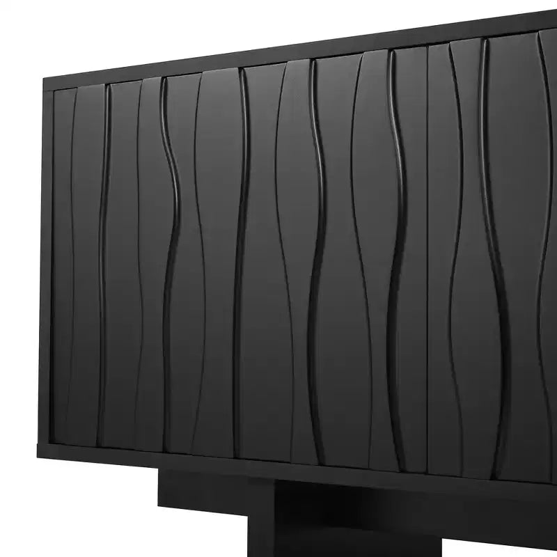 Meuble TV Rétro effet Grain de Bois de 69.6 pour téléviseurs jusqu'à 75 pouces