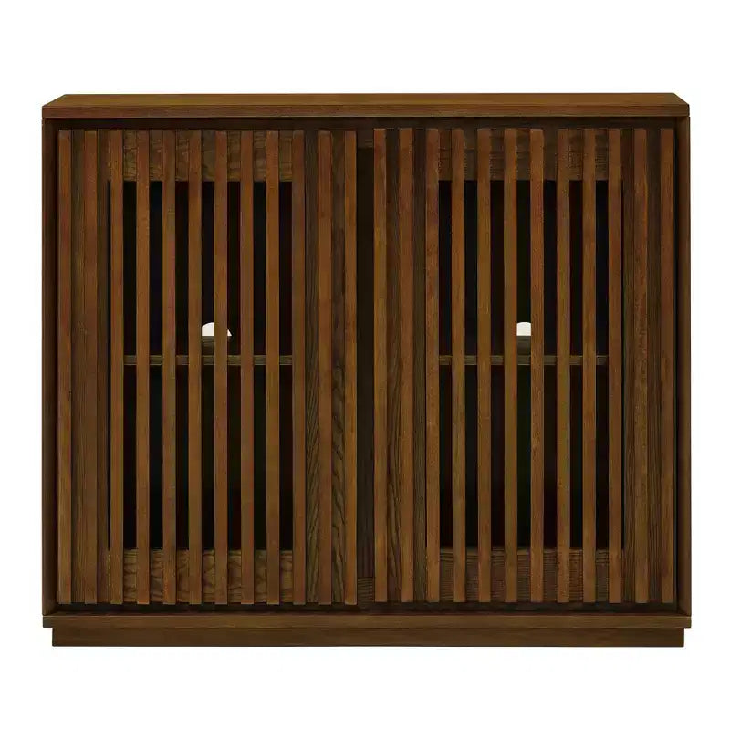 39 Buffet cannelé et évidé style Mid-Century Modern avec